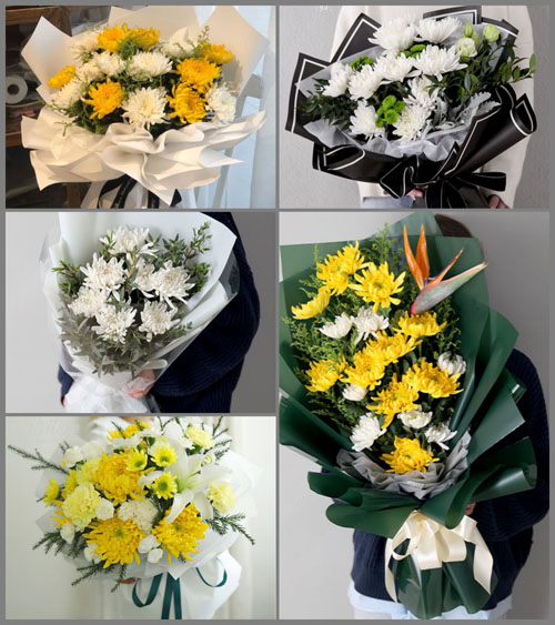 广东广州市花都区狮岭镇中心村白事花束代送